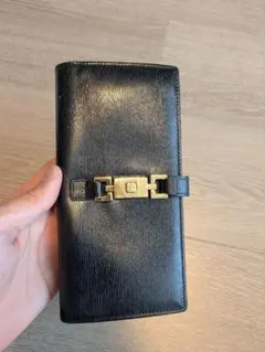 早い者勝ち 人気 GUCCI グッチ 二つ折り 財布 長財布 茶色 キャンバス