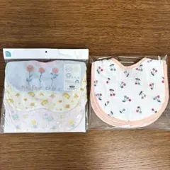 西松屋 くるくるスタイ 3枚組 & petit main スタイ 2枚組