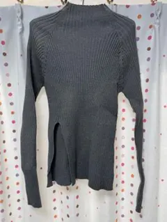 mystic ハイネックリブニット