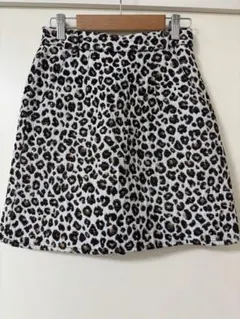 【Heather】Sサイズ　ヒョウ柄タイトスカート