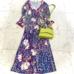 極美品✨プルミエアロンディスモン取扱 キセレナ コットン 花柄シャツ
