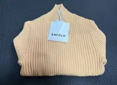 週末値下【新品】ENFÖLD リブニット ベージュ 38のサムネイル