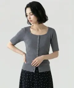 美品 グローバルワーク スクエア ボタン リブ Tシャツ Lのサムネイル