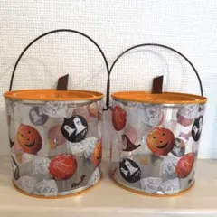 Lindt リンツ　2025 ハロウィン　缶　バケット2個