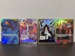 ドフラミンゴSRパラレル、ミホークドンカード、サンジSEC、レイリーSEC