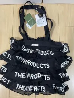 THEATRE PRODUCTS フリル トートバッグ ブラック