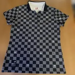 マスターバニー　パーリーゲイツ　モノグラム ロゴ　モックネック　ハイネックシャツ マスターバニー パーリーゲイツ モノグラム ロゴ モックネック