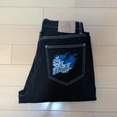 XLARGE ブラック ストレートデニムのサムネイル
