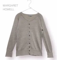 美品 マーガレットハウエル ウール カシミア シルクカーディガン