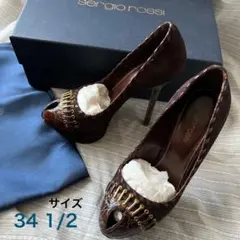 【極美品】セルジオロッシ ハイヒール パンプス カシェ サイズ34 1/2
