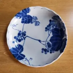 深川製磁 皿 深川ブルー染付け朝顔 明治意匠染付朝顔 工芸品 - メルカリ