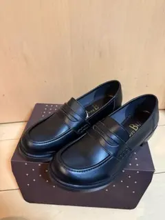 【新品未使用】やさしい靴工房 ローファー 24cm ブラック