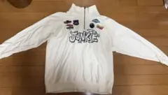 JUNKIE ハーフジップ スウェット ホワイトのサムネイル