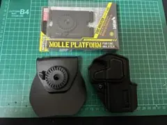 대용량 CQC 홀스터 [오른쪽] MOLLE 플랫폼 세트
