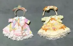 1/12ドールサイズ ワンピース 2着セット