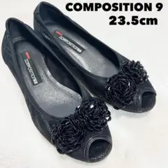 【良品】composition コンポジション9 パンプス(23.5)ビジュー