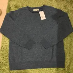 NATURAL LANNDRY ウールワイドクルーネックニット