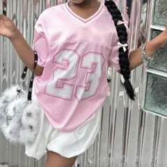 【新品未使用】SHEIN ピンク Tシャツ 23 ロサンゼルス 9Yのサムネイル
