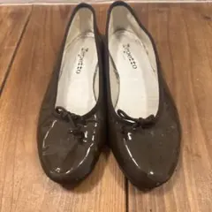 サイズ36.5：repetto ブラック バレエシューズ - メルカリ