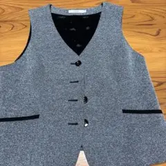 ［事務服］ENJOY ベスト ジレ グレー サイズ17