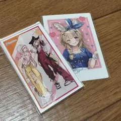 ホロライブ 尾丸ポルカ 桃鈴ねね アクリルブロック モーリーオンライン プライズ