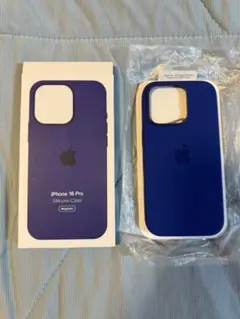 【純正】Apple iPhone 16 Pro シリコーンケース ウルトラマリン