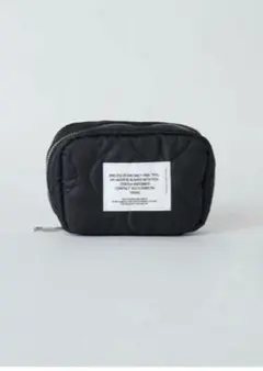 QUILTING TRAVEL MOBILE POUCH ブラック