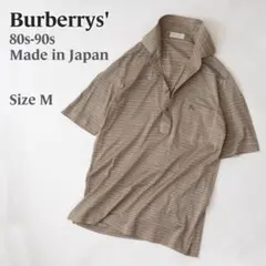 Burberrys バーバリーズ 90s 旧タグ 日本製 ボーダー ポロシャツM