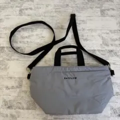 【BAYFLOW】2WAY ミニショルダーバッグ グレー レオパード柄裏地のサムネイル