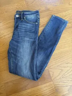 裏地あったかパンツ スキニー しまむら クロッシープレミアム 58 防風デニム