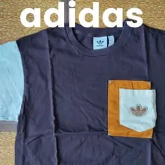 adidas アディダスオリジナルス　レトロな ポケット付き Tシャツ