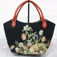 【美品】 Think Bee! ハンドバッグ 刺繍 ビーズ ゴブラン がま口 ✨美品】 Think Bee! ハンドバッグ 刺繍 ビーズ ゴブラン がま口