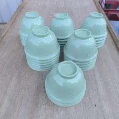薄緑色 　メラミン食器湯呑み　30個