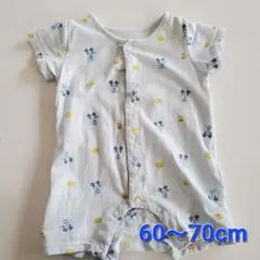 ミッキー ロンパース 半袖 夏 男の子 60〜70cm