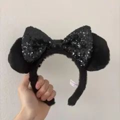 ミニーカチューシャ　黒　ディズニー