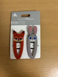 香港ディズニー ヘアクリップセット ニック・ジュディ　ズートピア