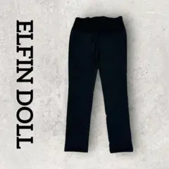 ELFIN DOLL マタニティパンツ ストレッチパンツ スキニー (M) 黒