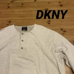 DKNY(ダナキャラン)長袖　カットソー　ヘンリーネック　Lのサムネイル