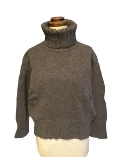 タートルネック ウール ニット
