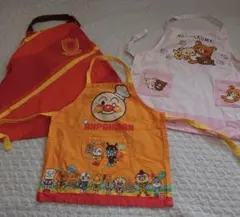 キッズエプロン 3点セットアンパンマン　リラックマ　ベネッセ　100〜110