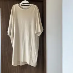 美品AMERICAN HOLIC カットソー　ワンピース ベージュ Mのサムネイル