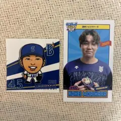 横浜DeNAベイスターズプロデュースグルメカードステッカーセット森原康平