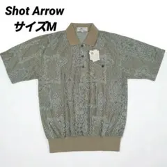 【新品】Shot Arrow　ショットアロー 半袖ポロシャツ ペイズリー柄 M