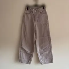 GU 薄紫 ワイドパンツ M