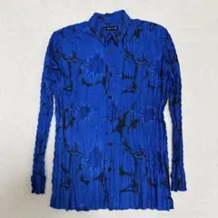 ISSEY MIYAKE MEN タイダイ柄 絞り加工 長袖シャツ 1 ブルーのサムネイル