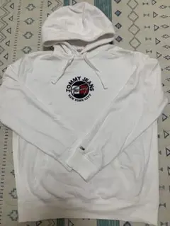 TOMMY JEANS ホワイト パーカー　XL