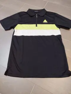 le coq sportif ゴルフポロシャツ M 黒/黄/白