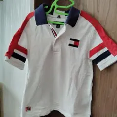 TOMMY HILFIGER ポロシャツ ホワイト/レッド/ネイビー