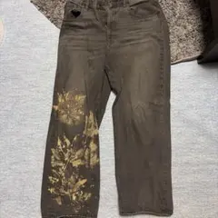 リアルツリーダークブラウン デニムパンツ