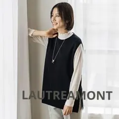 【美品】LAUTREAMONT ブラック ノースリーブベスト